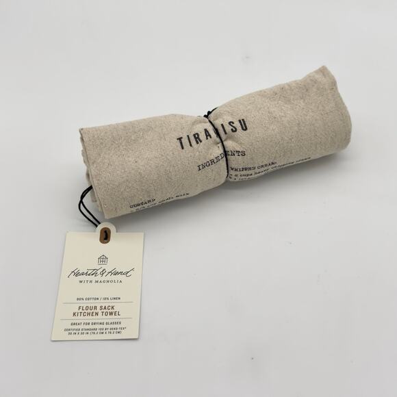 Hearth & Hand Target Flour Sack Kitchen Dish Towel Tiramisu Recipe New 2022 - Picture 1 of 2